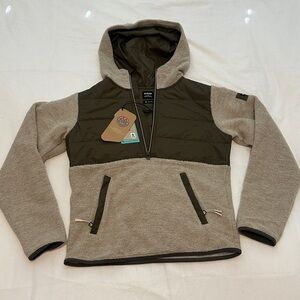 Prana Olive and Beige Puffer Jacket - Size XS (fits like S)